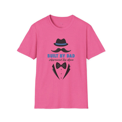 Father's Day Unisex T-Shirt, Gift for Dad, Built by Dad, Love, Family Reunion Shirt, Daddy's Day Apparel